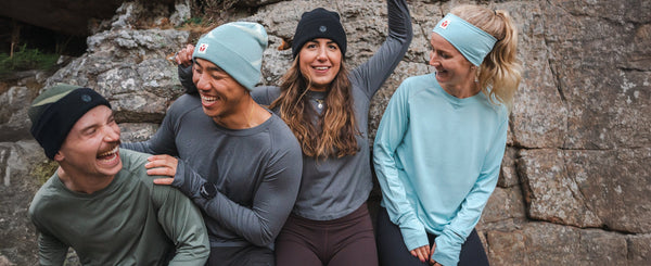 Fractel running beanie in Polartec Wind Pro fleece