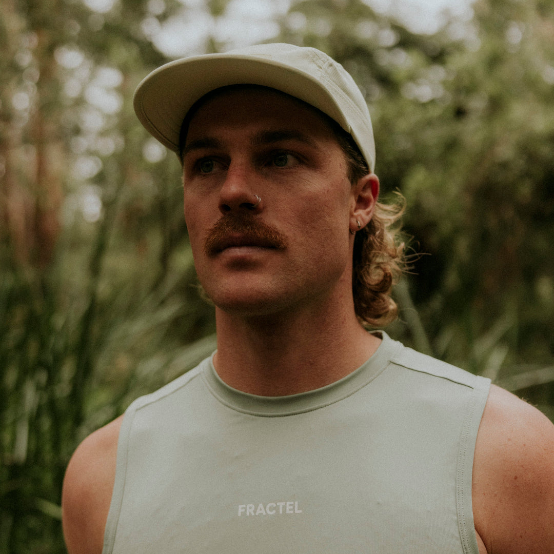 M-Series Beige Running Cap 