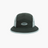 Fractel B-TETHER Bucket Hat in dark charcoal with light grey side panels and oval Fractel logo, front view