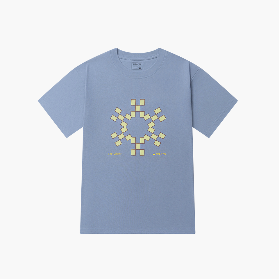 Unisex CT-BLUE ASH Tee, front view