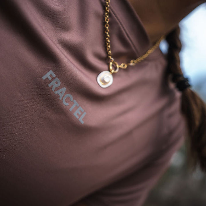 Womens Purple Running Short Sleeve Top