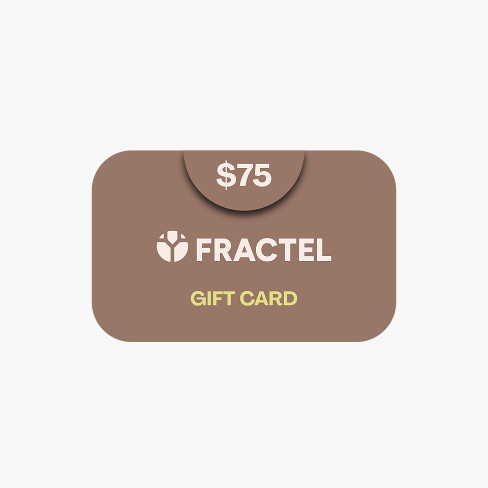 FRACTEL Gift Card design, $75 denomination