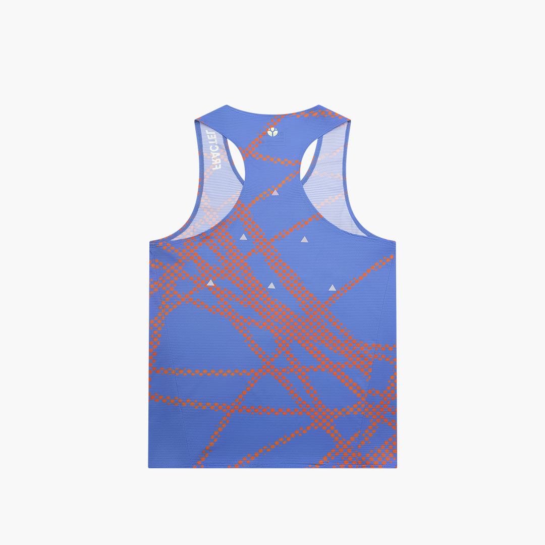 Men's V-CHAOS COBALT Race Singlet