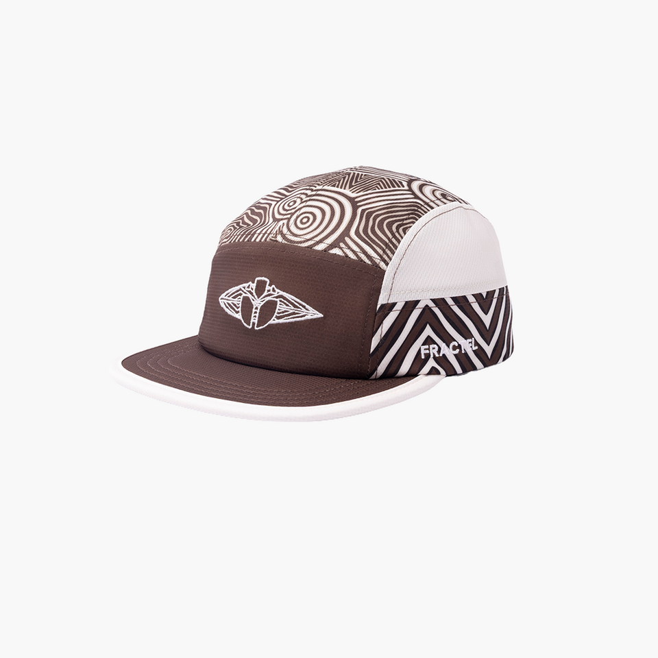 Fractel M-Ngurrumbaa Limited Edition Running Cap in brown, angled view