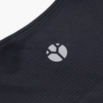 Camiseta de tirantes de carrera con cuello en V para mujer - NEGRO