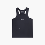Camiseta de tirantes de carrera con cuello en V para mujer - NEGRO