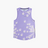 Fractel Women's S-STELLAR Running Singlet in lilac with a pale square pixel print, front view