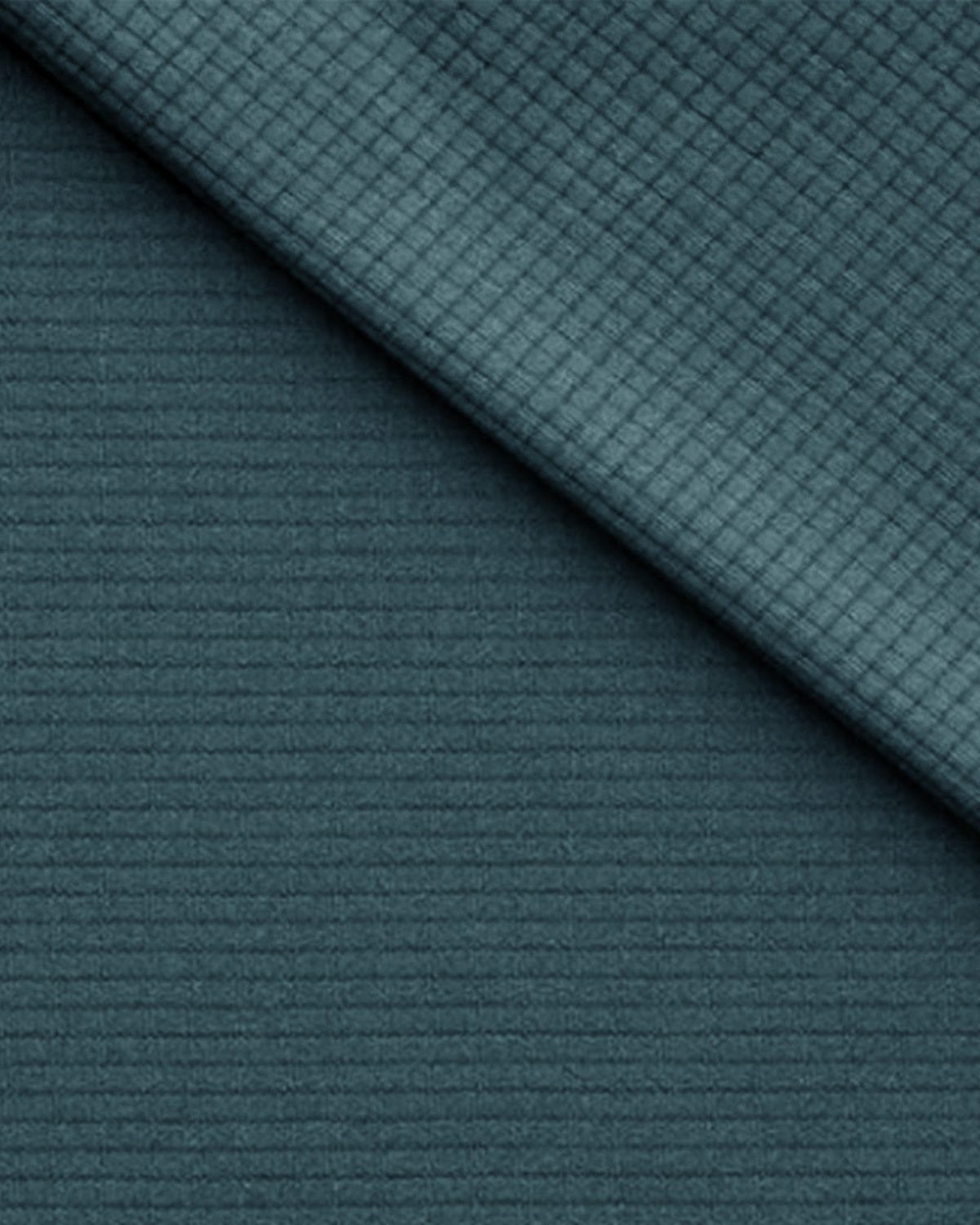 Polartec Power Dry fabric detail, a moisture management knit in teal